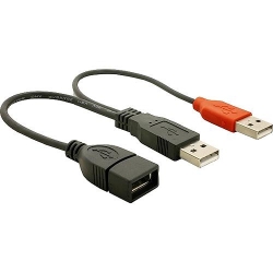 Delock Kabel USB Y 2x USB-ST > USB-Buchse