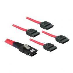 Delock Kabel SAS int. 36pin-4x SATA 1m 83074