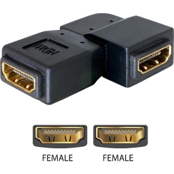 Delock Adapter HDMI Bu > HDMI Bu 90° links