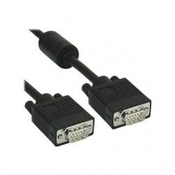 InLine S-VGA  15pol HD St/St sw 10m