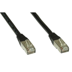 InLine Cross Patchkabel SF/UTP C6 schw 1m