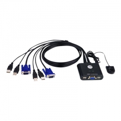 ATEN KVM Switch CS22U-AT 2 Port USB/VGA Rem