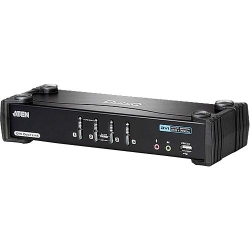 ATEN KVM Switch  4 Port USB 2.0 DVI Audio