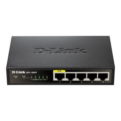 DLINK DES-1005P/E 5-Port Desktop Fast Ethernet PoE+ Switch
