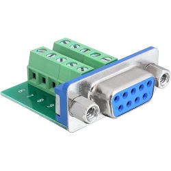 Delock Adp. Terminalblock>Sub-D 9Pin Bu.