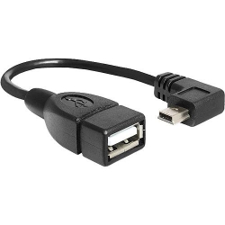 Delock USB mini St 90°gew>USB-A Bu OTG