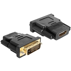 Delock Adapter DVI 24+1 pin male>HDMI female-