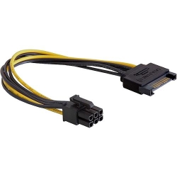 Delock Stromkabel 15pin SATA 6polig 21cm