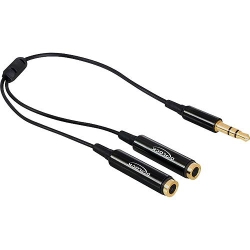 Delock Audio-Splitter 25cm schwarz