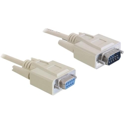 Delock Kabel RS-232 Seriell Sub-D9 Stecker / Buchse 3 m