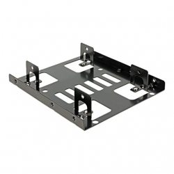 Delock Einbaurahmen 3.5 > 2 x 2.5" HDD schwa"