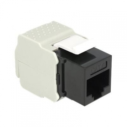 Delock Keystone RJ45 Buchse>LSA werkzeugfrei Cat6UTP schwarz