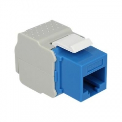 Delock Keystone RJ45 Buchse>LSA werkzeugfrei Cat6.UTP blau