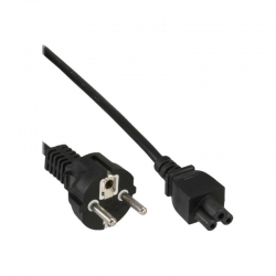InLine Netzkabel für Notebook 3pol Kupplung, schwarz 1m