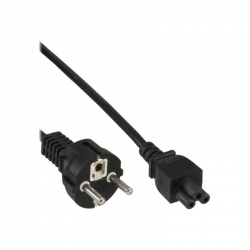 InLine Netzkabel für Notebook 3pol Kupplung, schwarz 0,5m