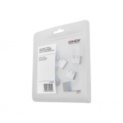 Lindy USB Port Schloss (10 Stück) OHNE Schlüssel: Code BLAU