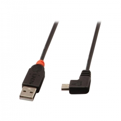 Lindy USB 2.0 Kabel Typ A/Mini-B 90° gewinkelt, 2m