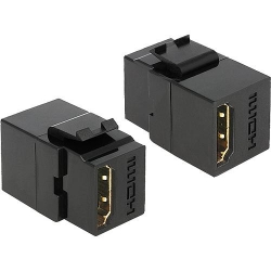 Delock Keystone HDMI BU > HDMI BU schwarz