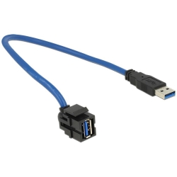 Delock Keystone USB3.0 A Buchse > USB3.0 A St