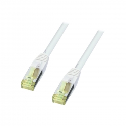 Lindy 3m RJ45 Patchkabel S/FTP LSOH, mit Cat.7 Rohkabel, gra