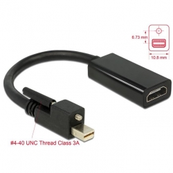Delock Adapterkabel mini DP 1.2 Stecker>HDMI-A Buchse, 25cm