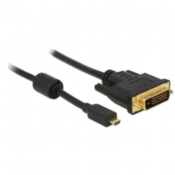 Delock Kabel Micro HDMI D St > DVI 24+1 Stecker 2m