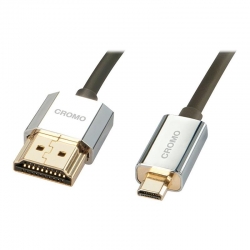 Lindy CROMO® Slim High-Speed-HDMI®-Kabel mit Ethernet, Typ A