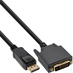 InLine DP zu DVI Konverter Kabel, 2m, schwarz