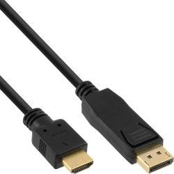 InLine DP zu HDMI Konverter Kabel, 2m schwarz