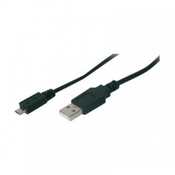 DIGITUS USB Anschlusskabel, Typ A - micro B, St/St, 1.8m, US