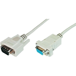 DIGITUS Datatransfer Verlängerungskabel, D-Sub9, St/Bu, 2.0m