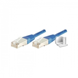 Patchkabel S/FTP (PIMF), CAT.6A 2m, blau