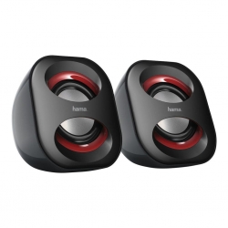 HAMA Notebook-Lautsprecher  183/Rot