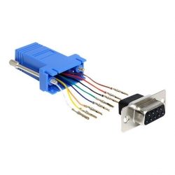 Delock Adapter Sub-D 9 Pin Bu > RJ45 Montages