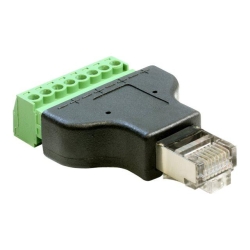 Delock Adapter RJ45 St > Terminalblock 8Pin 2