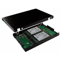 Exsys SATA3 zu mSATA  SSD,  RAID 0/1 Controller mit 2.5"