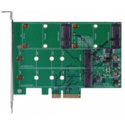 Exsys PCIe (x2) RAID 0/1 Controller für M.2 NFGG & mSATA