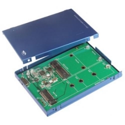 Exsys USB 3.1 (Gen2) Micro-B zu M.2 NFGG & mSATA SSD mit 2.5