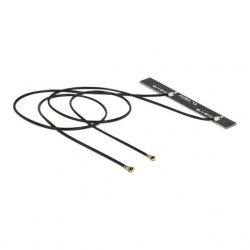 Delock WLAN Doppelantenne 2x MHF IV/HSC MXHP3