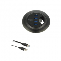 Delock HUB USB 3.0 Tisch-Hub 60 mm 4 x USB 3.