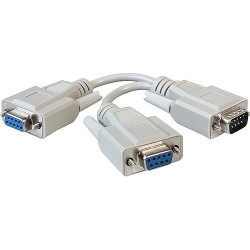 Delock Adp. Seriell ST > 2x Seriell BU 17cm