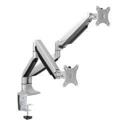 LogiLink Dual Monitor Desk mount,13-32,gas spring,aluminium"
