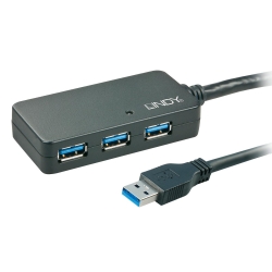 Lindy USB 3.0 Aktiv-Verlängerungs-Hub Pro 10 Meter