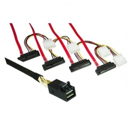 Inno3D SAS Kabel SF-8643 SFF-8482 gewinkelt 0.75m schwarz