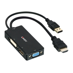 Lindy HDMI an DP / DVI / VGA Konverter