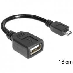 Delock Kabel USB Micro-B St > USB 2.0 A Bu OT
