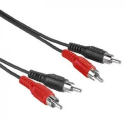 HAMA Audio-Kabel 2 Cinch-Stecker - 2 Cinch-Stecker, 2,5 m