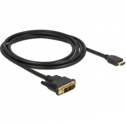 Delock Kabel DVI 18+1 St > HDMI-A St 2m