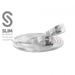 Wirewin Kat 6 Lightpatchkabel rund-F/FTP weiß 0.25m