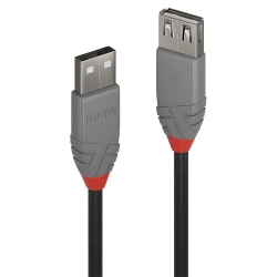 Lindy USB 2.0 Typ A Verlängerungskabel, 2m